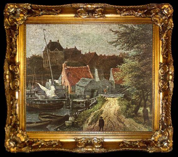 framed  RUISDAEL, Jacob Isaackszon van View of Amsterdam (detail) h, ta009-2